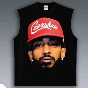 Black High-Class Cotton Nipsey Hussle muscle tee. Size XL.